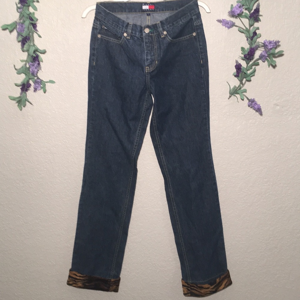 Tommy Hilfiger Jeans Rare Size 7 Leopard cuff